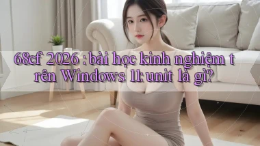 68cf 2026 bài học kinh nghiệm trên Windows 11 unit là gì