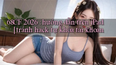 68CF 2026 hướng dẫn trên iPad tránh hack tự khóa tài khoản
