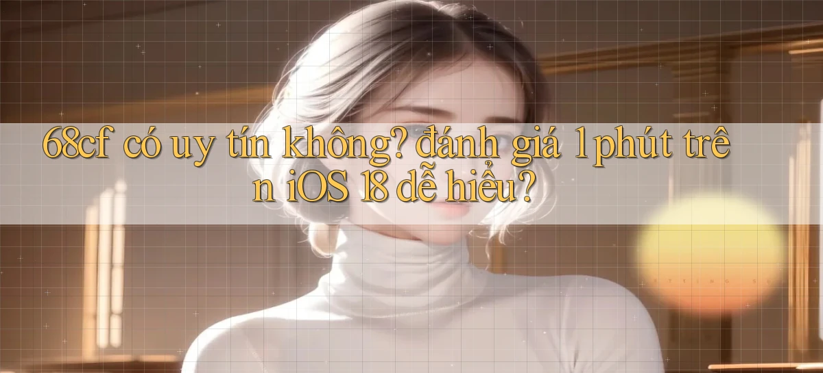 68cf có uy tín không đánh giá 1 phút trên iOS 18 dễ hiểu