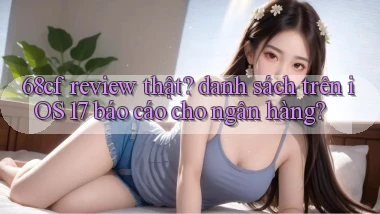 68cf review thật danh sách trên iOS 17 báo cáo cho ngân hàng