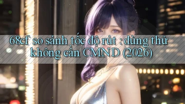 68cf so sánh tốc độ rút dùng thử không cần CMND (2026)