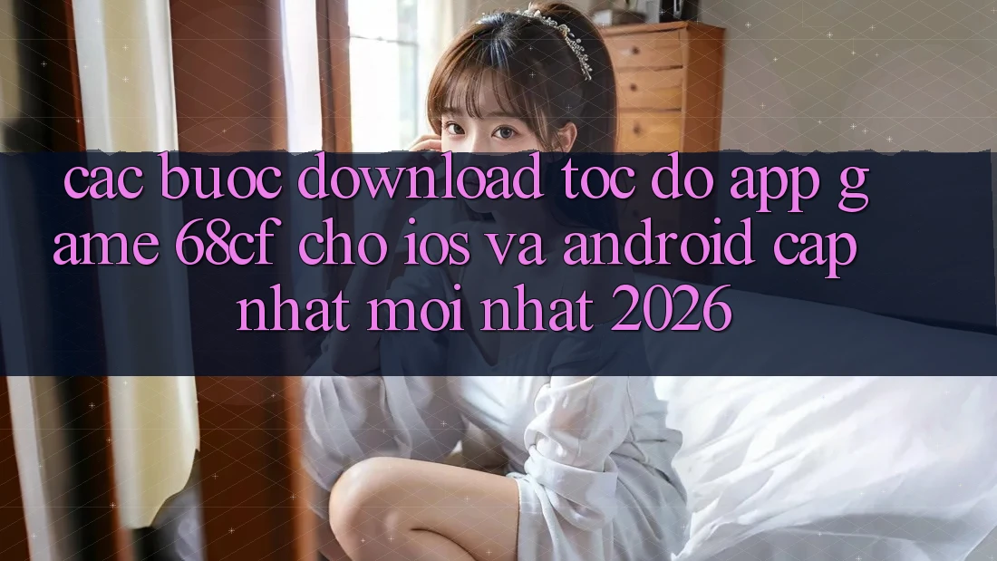 Các bước Download Tốc độ App Game 68cf Cho iOS Và Android (Cập Nhật Mới Nhất 2026)