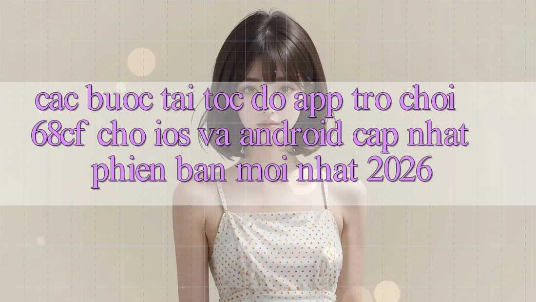 Các bước Tải Tốc độ App Trò chơi 68cf Cho iOS Và Android (Cập Nhật Phiên bản mới Nhất 2026)