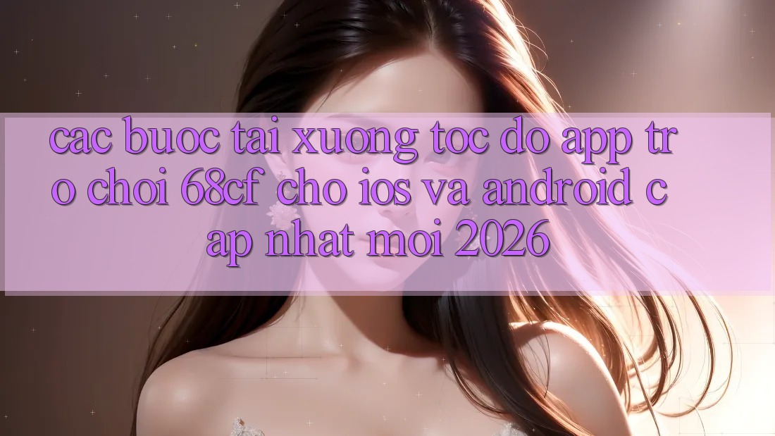 Các bước Tải xuống Tốc độ App Trò chơi 68cf Cho iOS Và Android (Cập Nhật Mới 2026) Các bước Tải xuống Tốc độ App Trò chơi 68cf Cho iOS Và Android (Cập Nhật Mới 2026)
