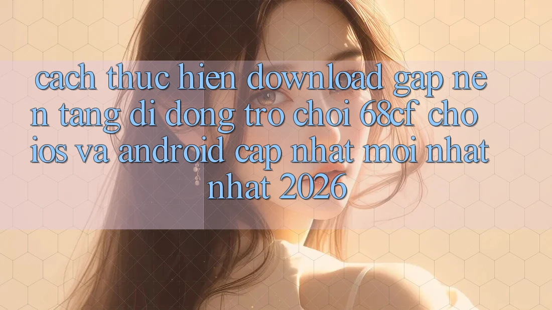 Cách thực hiện Download Gấp Nền tảng di động Trò chơi 68cf Cho iOS Và Android (Cập Nhật Mới nhất Nhất 2026)