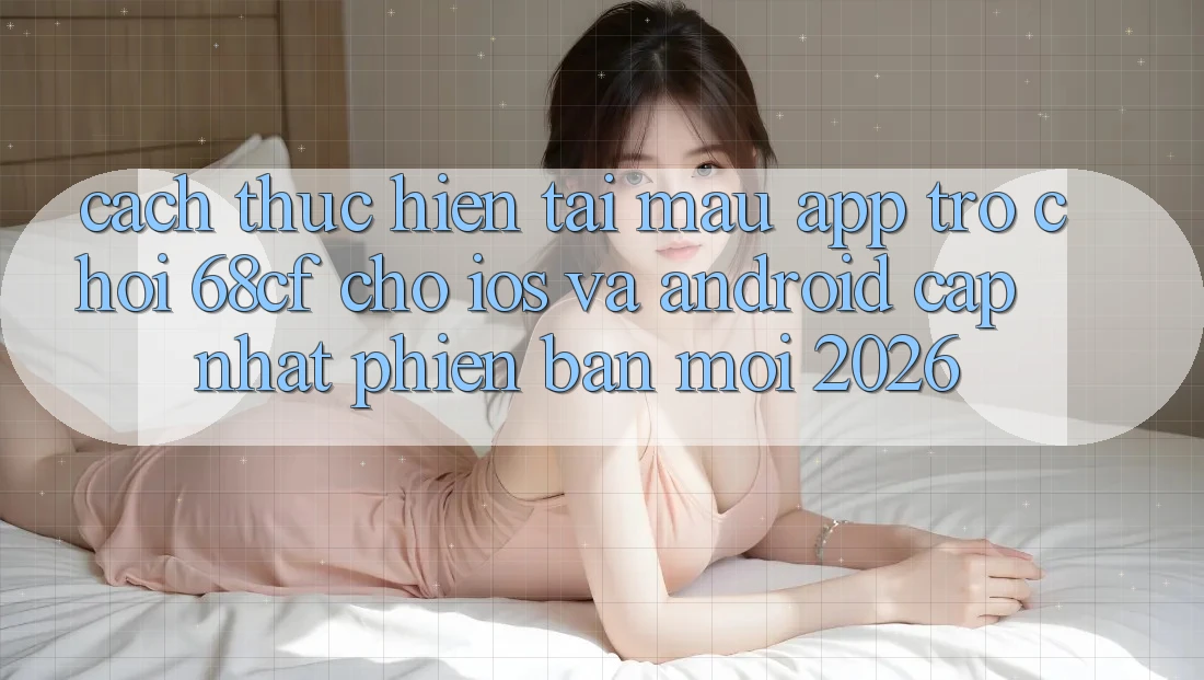 Cách thực hiện Tải Mau App Trò chơi 68cf Cho iOS Và Android (Cập Nhật Phiên bản mới 2026)