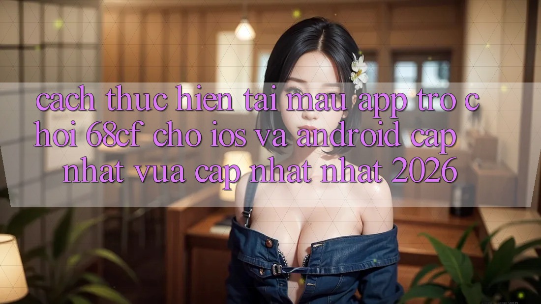 Cách thực hiện Tải Mau App Trò chơi 68cf Cho iOS Và Android (Cập Nhật Vừa cập nhật Nhất 2026)
