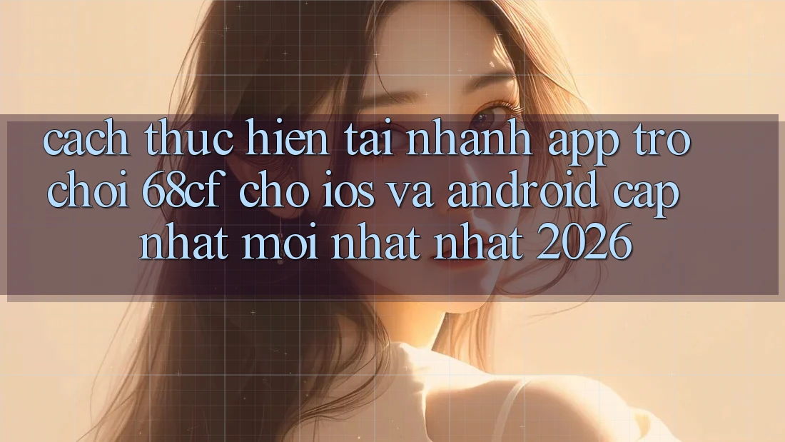 Cách thực hiện Tải Nhanh App Trò chơi 68cf Cho iOS Và Android (Cập Nhật Mới nhất Nhất 2026)