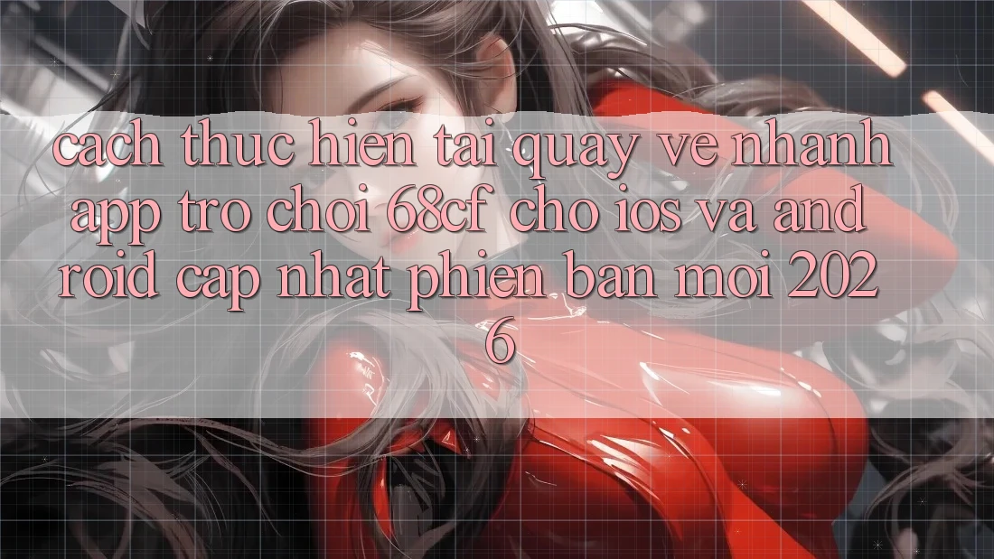 Cách thực hiện Tải quay về Nhanh App Trò chơi 68cf Cho iOS Và Android (Cập Nhật Phiên bản mới 2026)