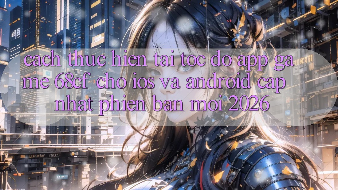 Cách thực hiện Tải Tốc độ App Game 68cf Cho iOS Và Android (Cập Nhật Phiên bản mới 2026)