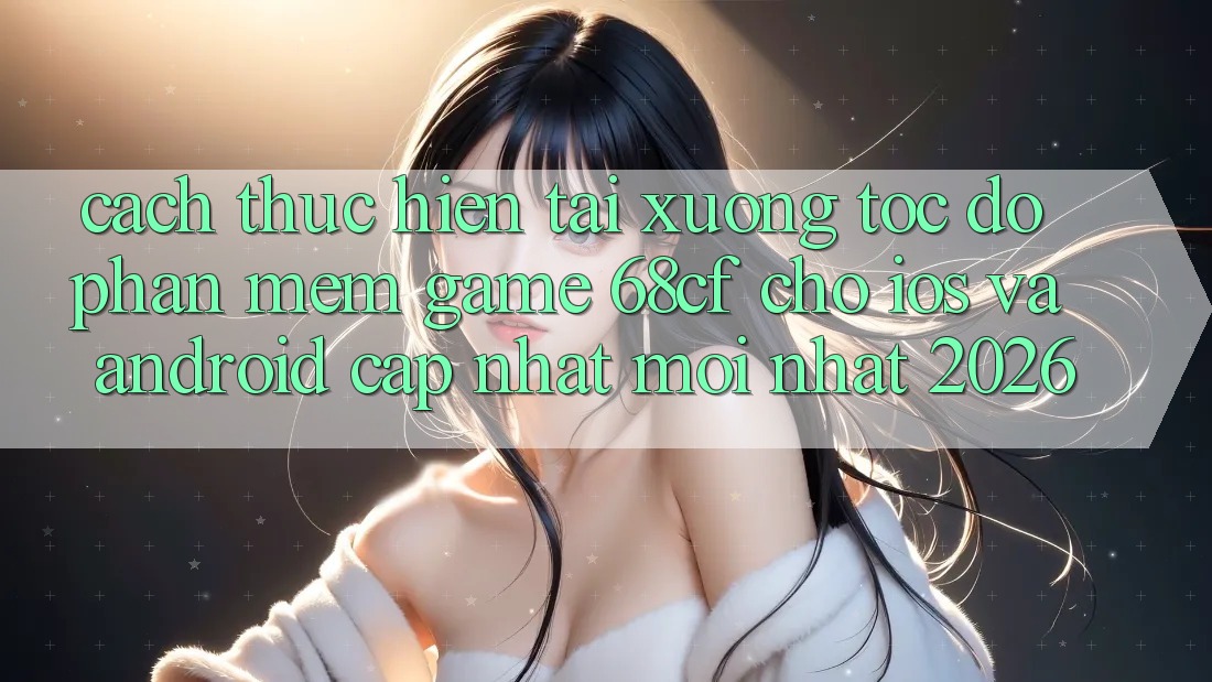 Cách thực hiện Tải xuống Tốc độ Phần mềm Game 68cf Cho iOS Và Android (Cập Nhật Mới Nhất 2026)