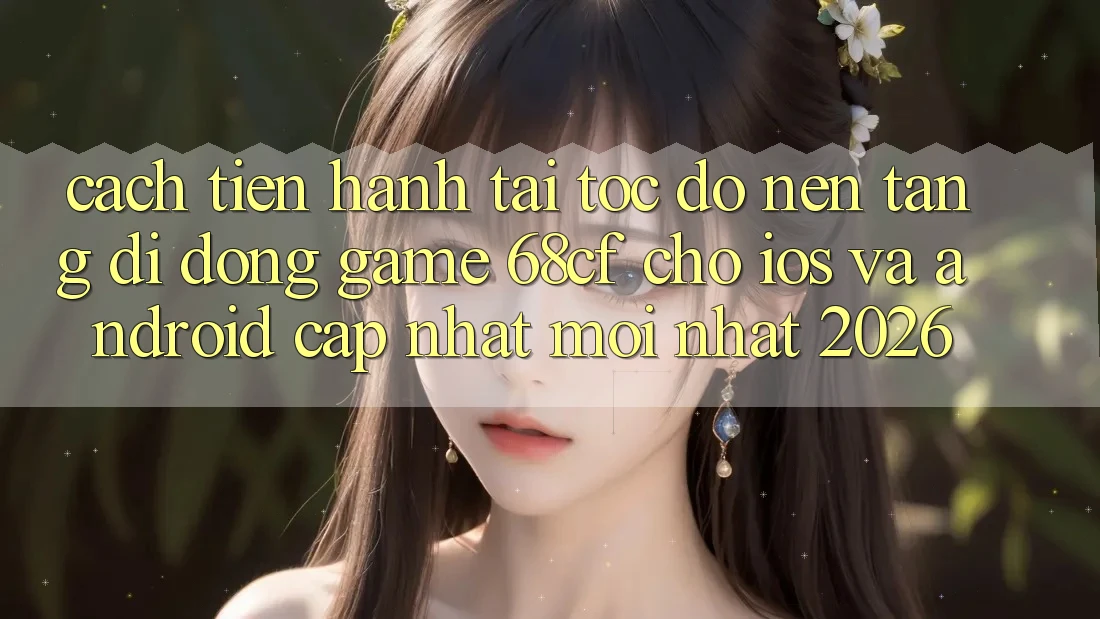 Cách tiến hành Tải Tốc độ Nền tảng di động Game 68cf Cho iOS Và Android (Cập Nhật Mới Nhất 2026)