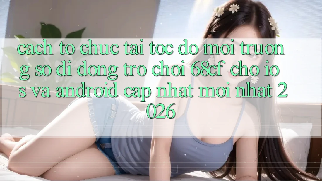 Cách tổ chức Tải Tốc độ Môi trường số di động Trò chơi 68cf Cho iOS Và Android (Cập Nhật Mới Nhất 2026)