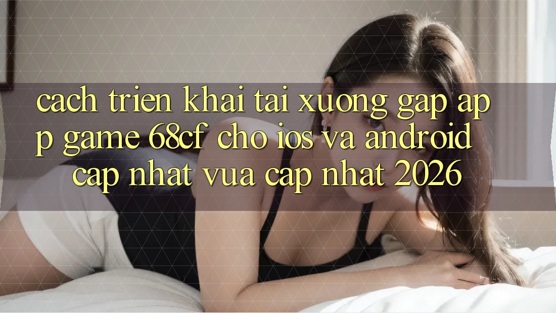 Cách triển khai Tải xuống Gấp App Game 68cf Cho iOS Và Android (Cập Nhật Vừa cập nhật 2026) Cách triển khai Tải xuống Gấp App Game 68cf Cho iOS Và Android (Cập Nhật Vừa cập nhật 2026)