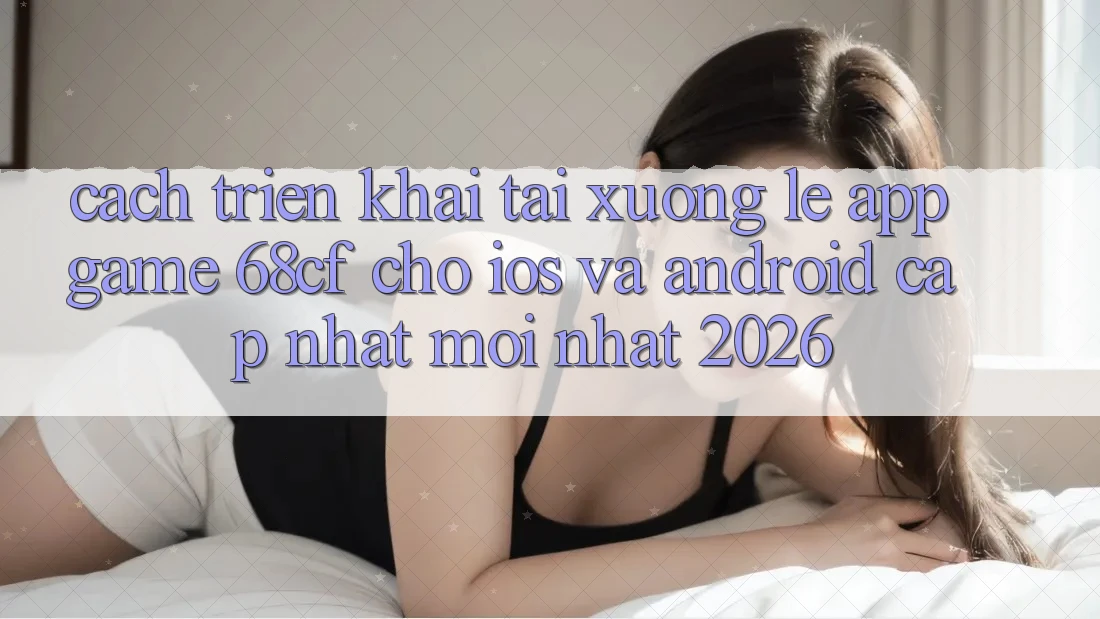 Cách triển khai Tải xuống Lẹ App Game 68cf Cho iOS Và Android (Cập Nhật Mới Nhất 2026)