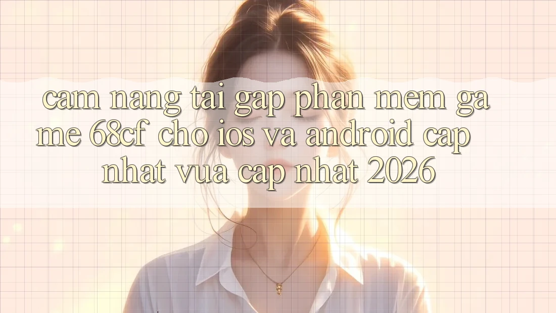 Cẩm nang Tải Gấp Phần mềm Game 68cf Cho iOS Và Android (Cập Nhật Vừa cập nhật 2026)