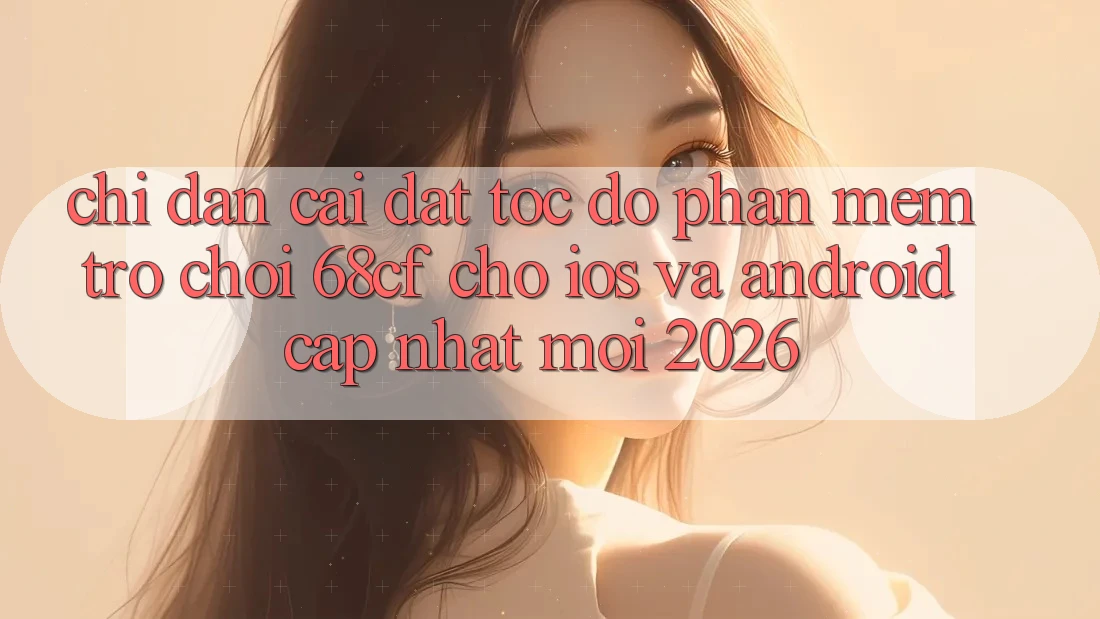 Chỉ dẫn Cài đặt Tốc độ Phần mềm Trò chơi 68cf Cho iOS Và Android (Cập Nhật Mới 2026)