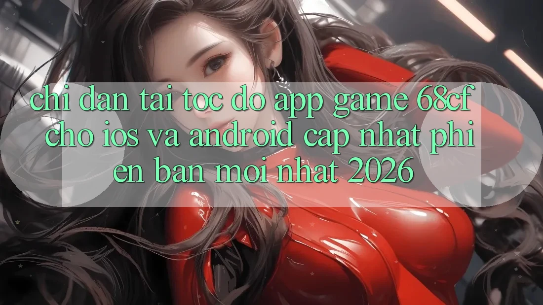 Chỉ dẫn Tải Tốc độ App Game 68cf Cho iOS Và Android (Cập Nhật Phiên bản mới Nhất 2026)