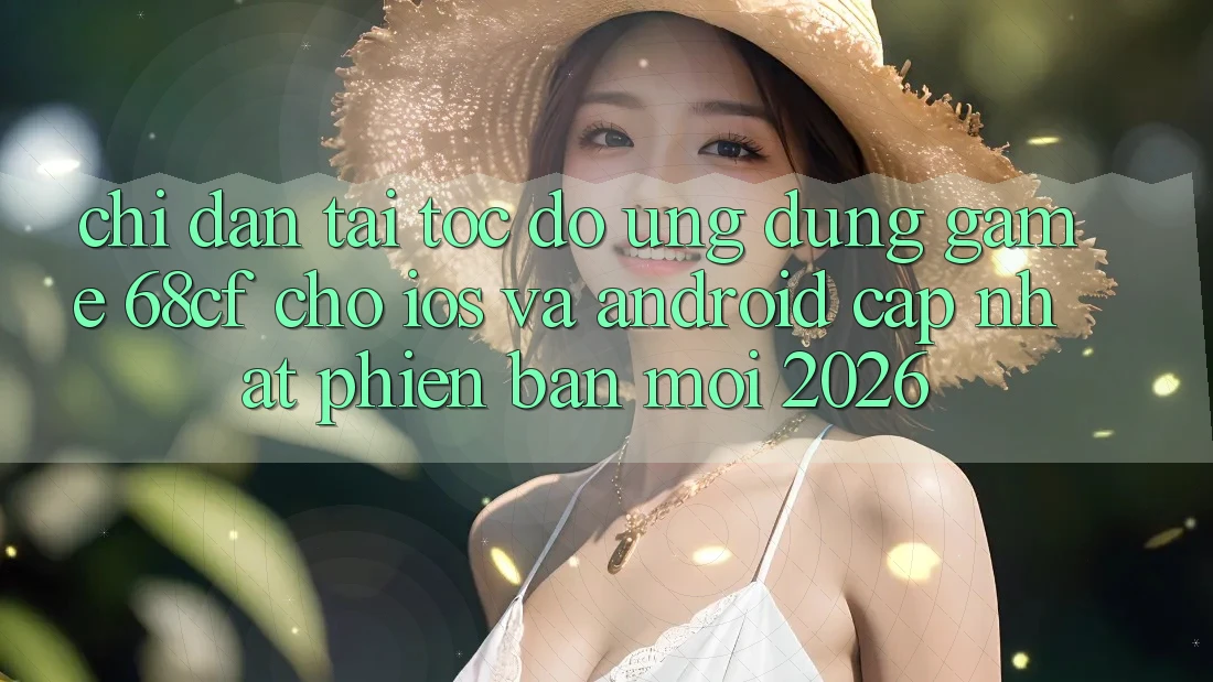 Chỉ dẫn Tải Tốc độ Ứng dụng Game 68cf Cho iOS Và Android (Cập Nhật Phiên bản mới 2026)