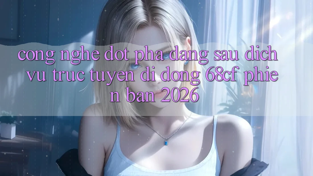 Công Nghệ Đột Phá Đằng Sau Dịch vụ trực tuyến di động 68cf Phiên Bản 2026