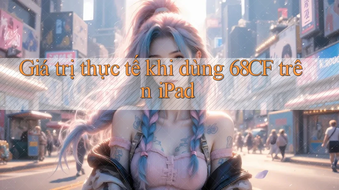 Giá trị thực tế khi dùng 68CF trên iPad Giá trị thực tế khi dùng 68CF trên iPad
