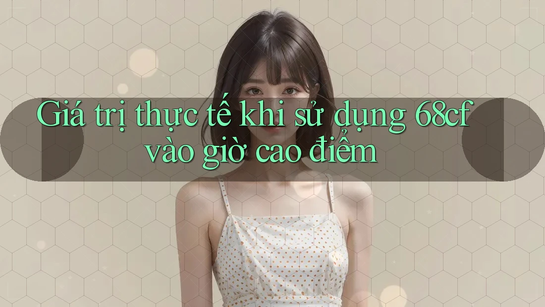 Giá trị thực tế khi sử dụng 68cf vào giờ cao điểm