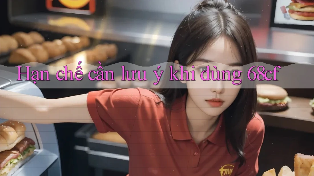 Hạn chế cần lưu ý khi dùng 68cf