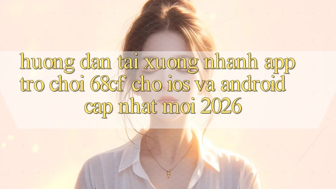 Hướng Dẫn Tải xuống Nhanh App Trò chơi 68cf Cho iOS Và Android (Cập Nhật Mới 2026)
