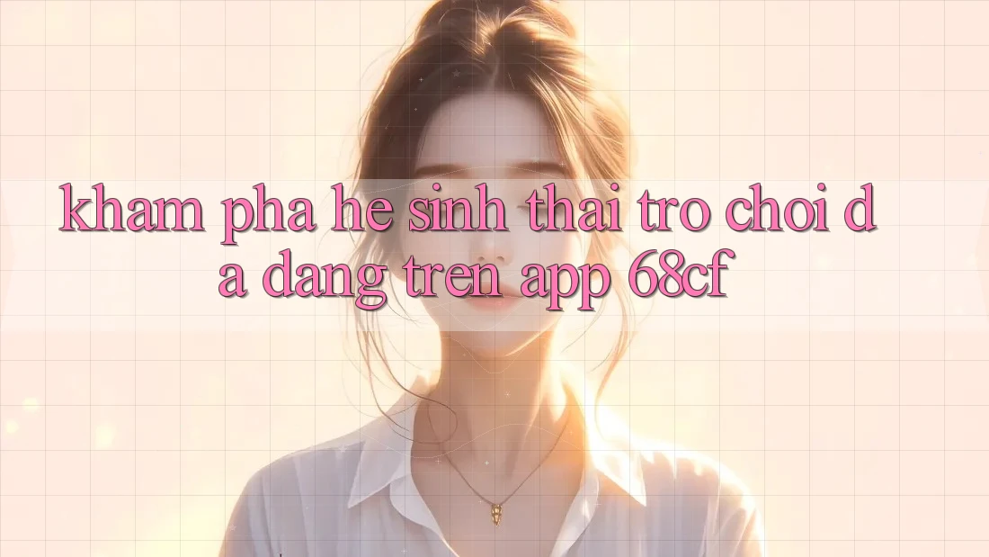 Khám Phá Hệ Sinh Thái Trò chơi Đa Dạng Trên App 68cf