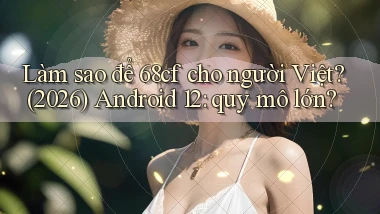 Làm sao để 68cf cho người Việt (2026) Android 12 quy mô lớn