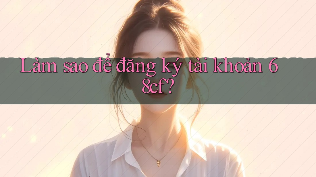 Làm sao để đăng ký tài khoản 68cf?