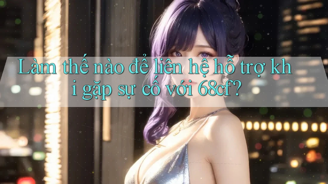 Làm thế nào để liên hệ hỗ trợ khi gặp sự cố với 68cf?