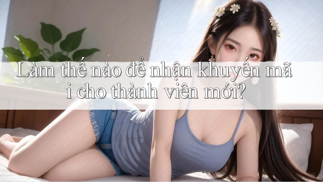Làm thế nào để nhận khuyến mãi cho thành viên mới?