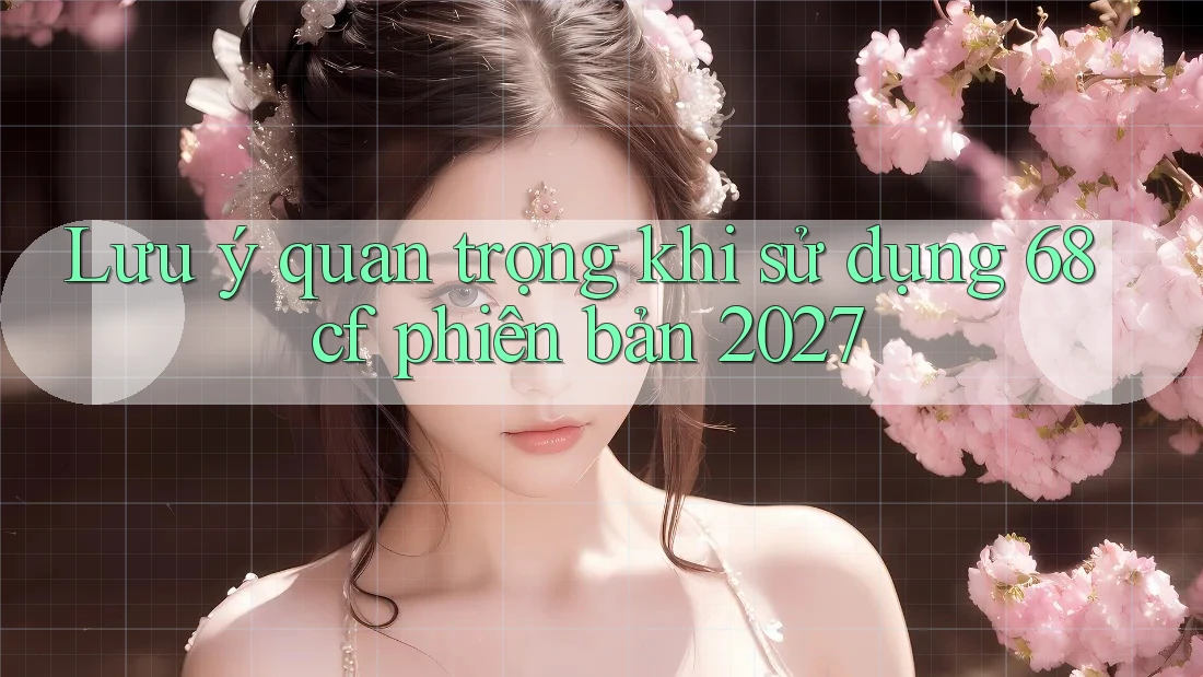 Lưu ý quan trọng khi sử dụng 68cf phiên bản 2027