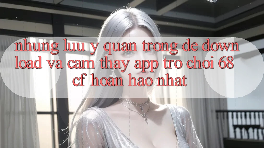 Những Lưu Ý Quan Trọng Để Download Và Cảm thấy App Trò chơi 68cf Hoàn hảo Nhất
