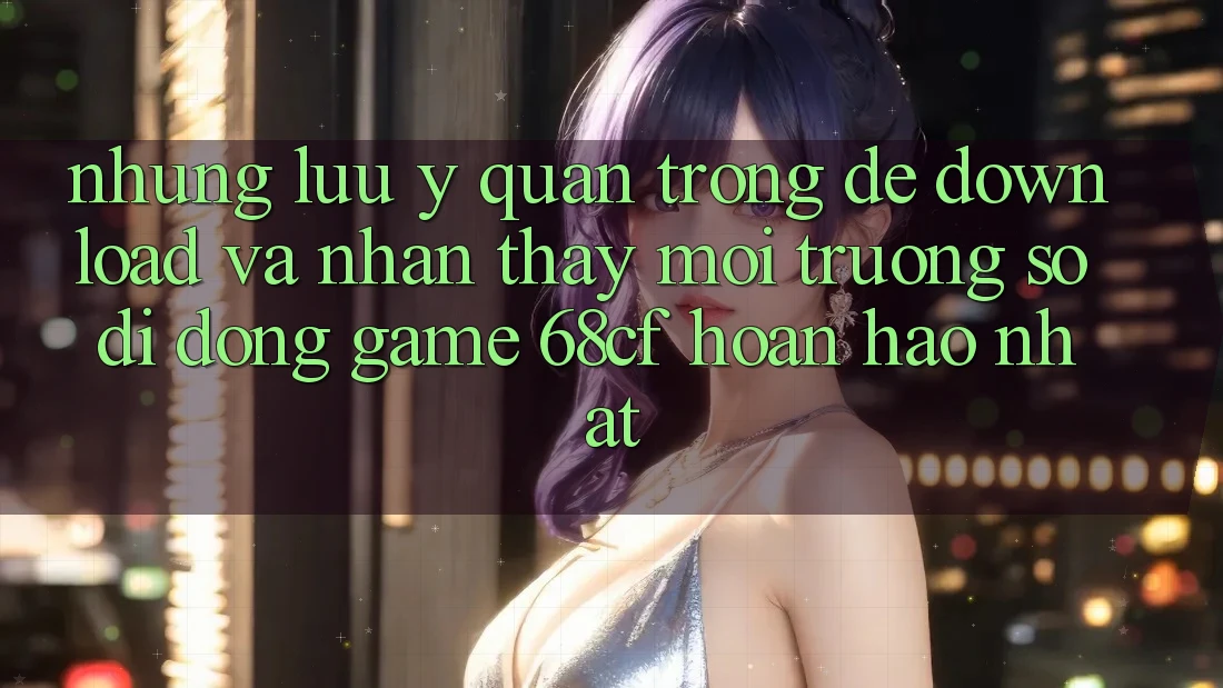 Những Lưu Ý Quan Trọng Để Download Và Nhận thấy Môi trường số di động Game 68cf Hoàn hảo Nhất