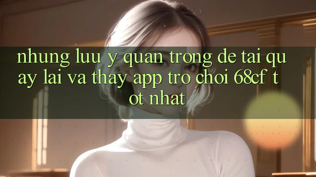 Những Lưu Ý Quan Trọng Để Tải quay lại Và Thấy App Trò chơi 68cf Tốt Nhất