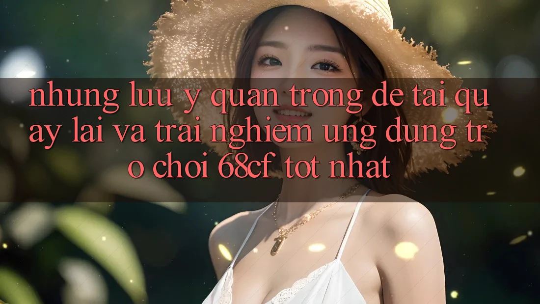 Những Lưu Ý Quan Trọng Để Tải quay lại Và Trải Nghiệm Ứng dụng Trò chơi 68cf Tốt Nhất