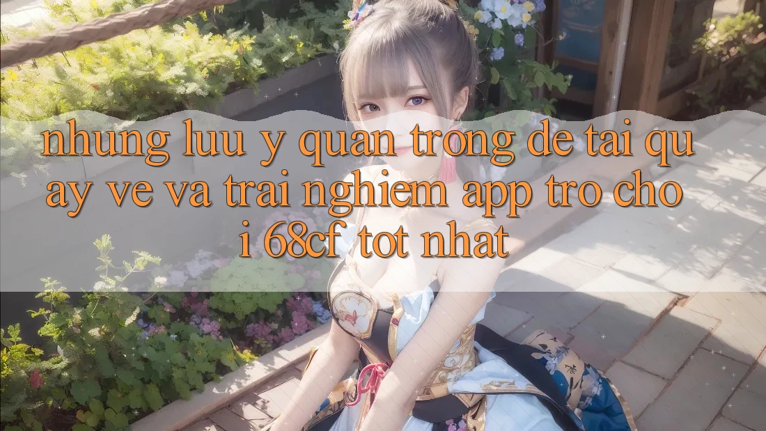 Những Lưu Ý Quan Trọng Để Tải quay về Và Trải Nghiệm App Trò chơi 68cf Tốt Nhất