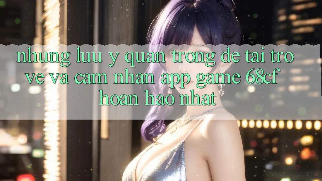 Những Lưu Ý Quan Trọng Để Tải trở về Và Cảm nhận App Game 68cf Hoàn hảo Nhất
