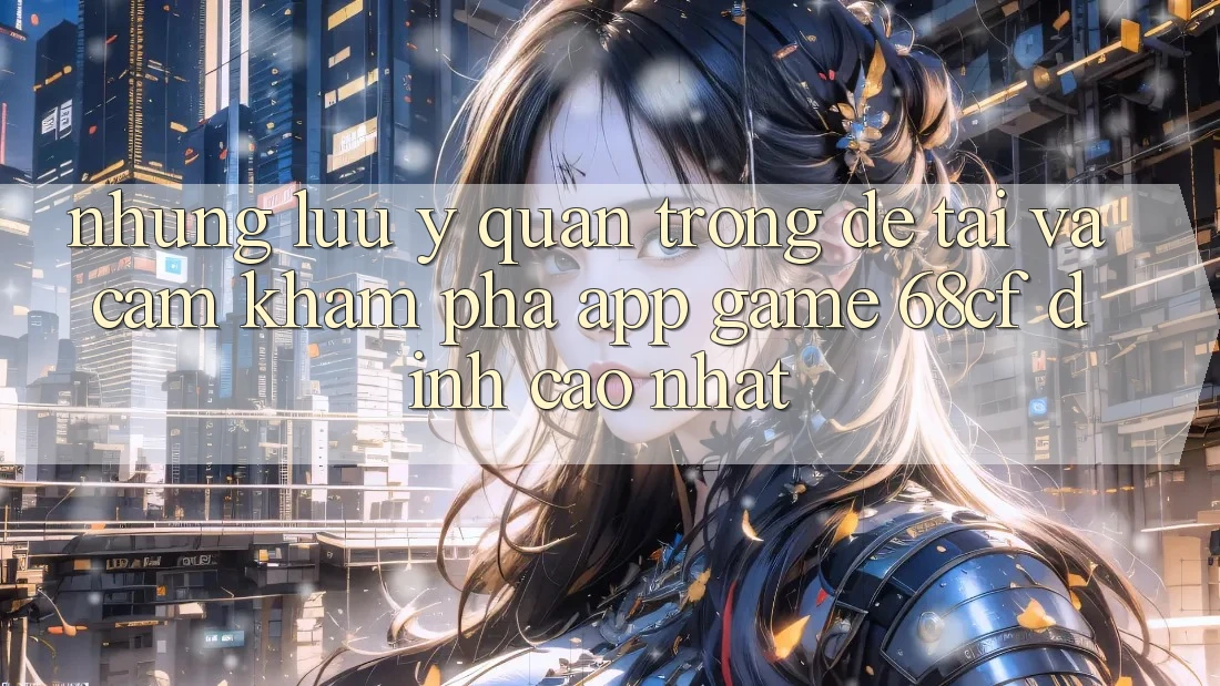 Những Lưu Ý Quan Trọng Để Tải Và Cảm khám phá App Game 68cf Đỉnh cao Nhất
