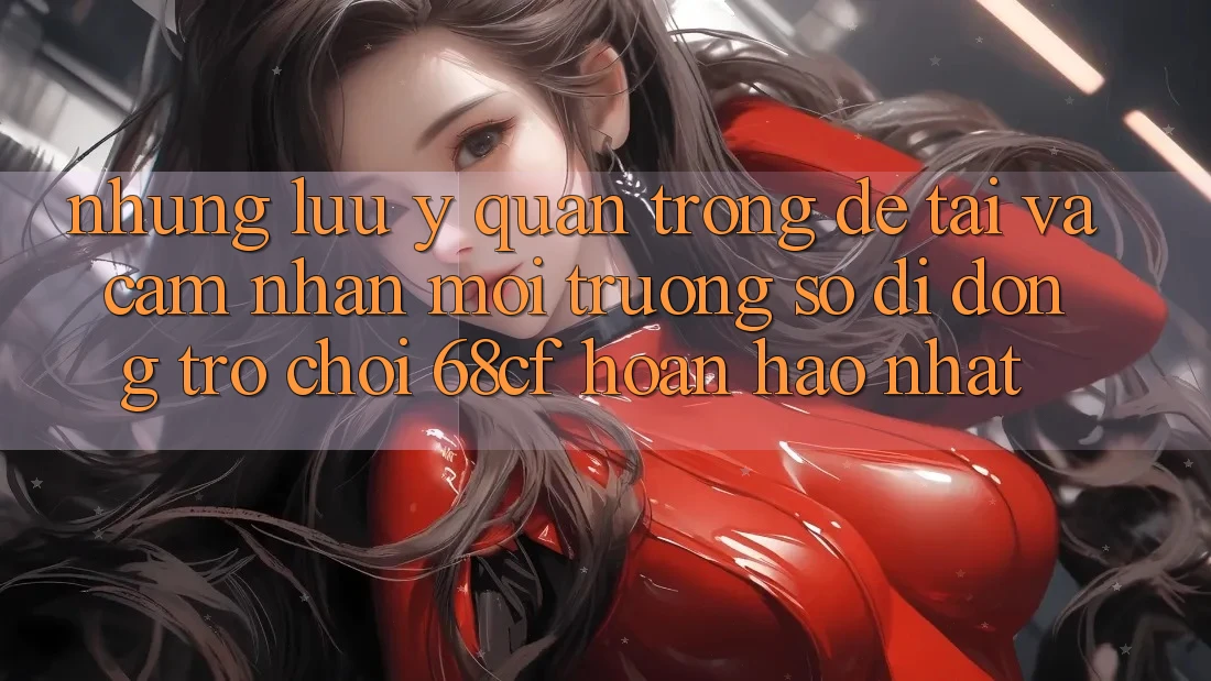 Những Lưu Ý Quan Trọng Để Tải Và Cảm nhận Môi trường số di động Trò chơi 68cf Hoàn hảo Nhất
