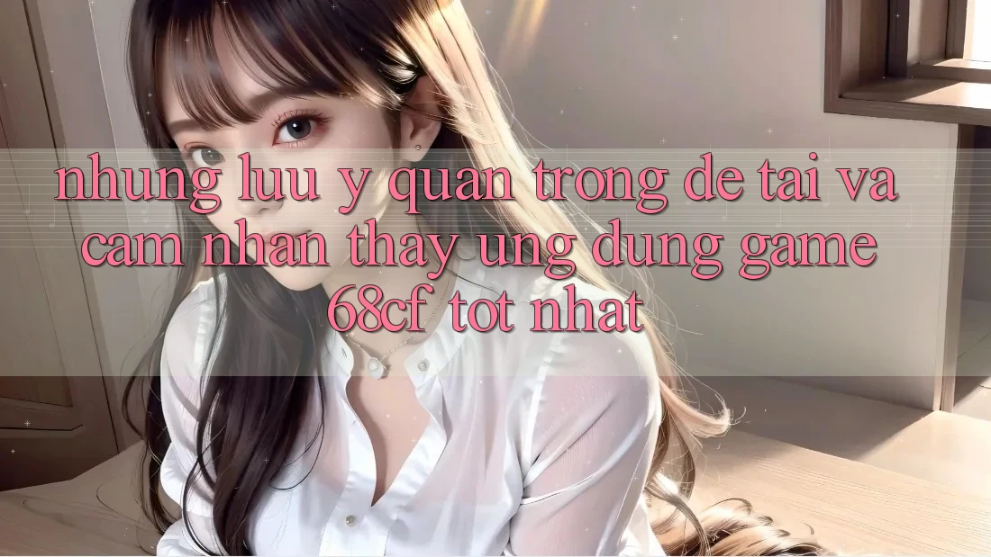 Những Lưu Ý Quan Trọng Để Tải Và Cảm nhận thấy Ứng dụng Game 68cf Tốt Nhất
