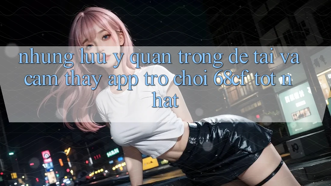 Những Lưu Ý Quan Trọng Để Tải Và Cảm thấy App Trò chơi 68cf Tốt Nhất