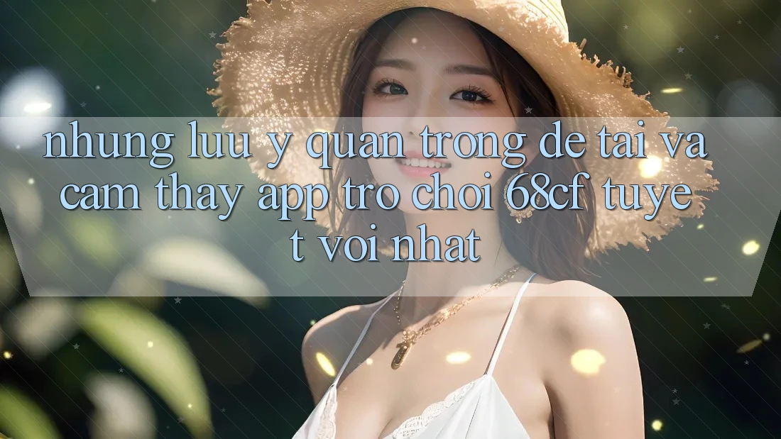 Những Lưu Ý Quan Trọng Để Tải Và Cảm thấy App Trò chơi 68cf Tuyệt vời Nhất
