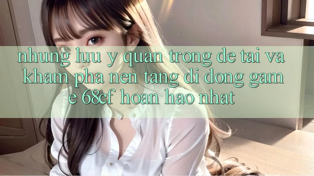 Những Lưu Ý Quan Trọng Để Tải Và Khám phá Nền tảng di động Game 68cf Hoàn hảo Nhất