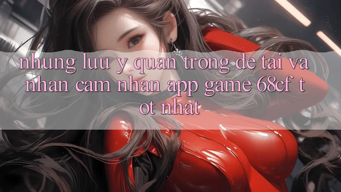 Những Lưu Ý Quan Trọng Để Tải Và Nhận cảm nhận App Game 68cf Tốt Nhất