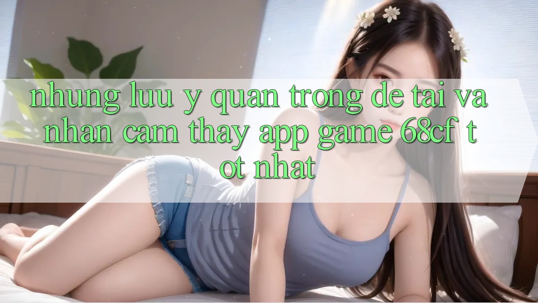 Những Lưu Ý Quan Trọng Để Tải Và Nhận cảm thấy App Game 68cf Tốt Nhất