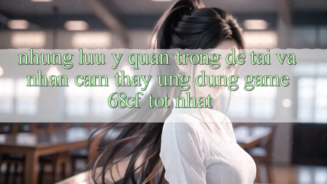 Những Lưu Ý Quan Trọng Để Tải Và Nhận cảm thấy Ứng dụng Game 68cf Tốt Nhất