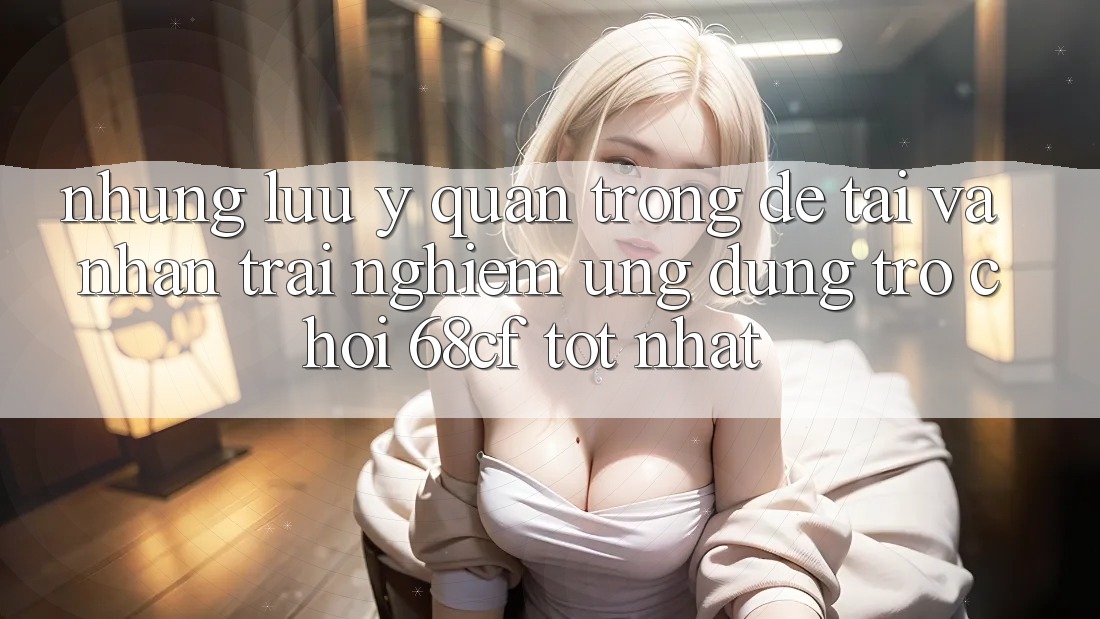 Những Lưu Ý Quan Trọng Để Tải Và Nhận trải nghiệm Ứng dụng Trò chơi 68cf Tốt Nhất